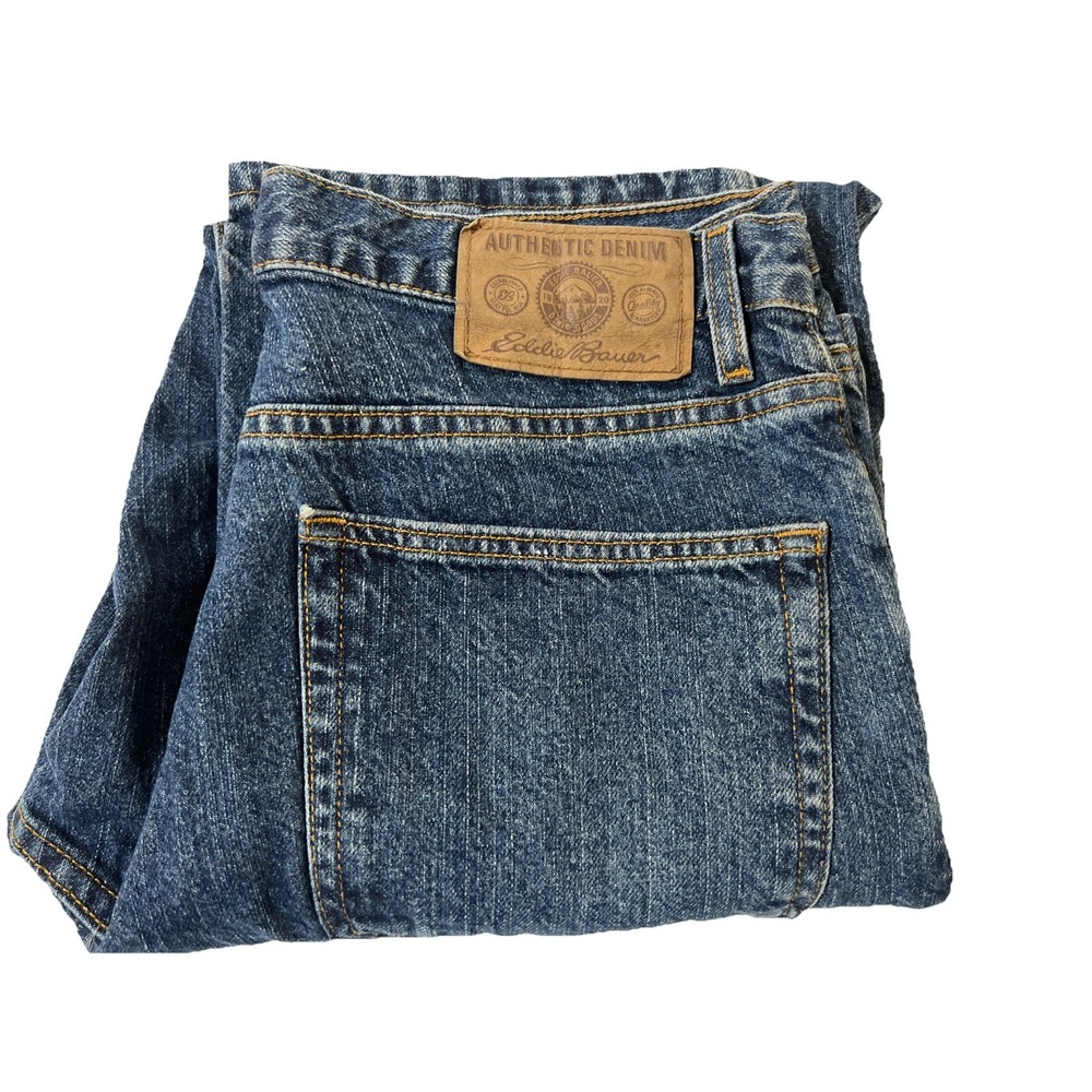 Vintage Eddie Bauer Jeans Mens 32x32 Blue Denim‎ Classic Fit Straight Outdoor
